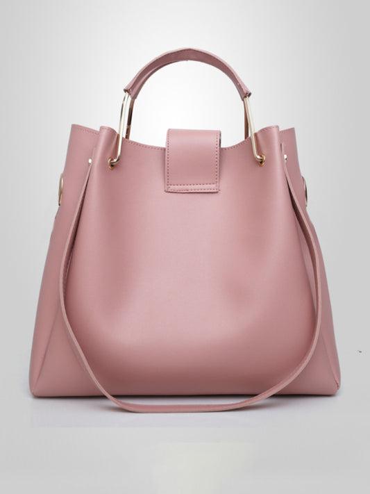 Three-Piece Vegan Leather Handbag Set
