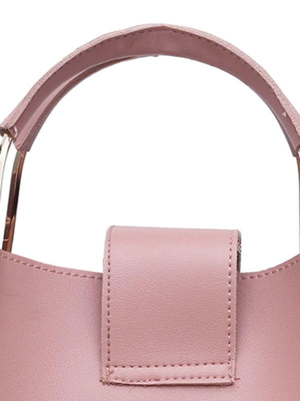 Three-Piece Vegan Leather Handbag Set