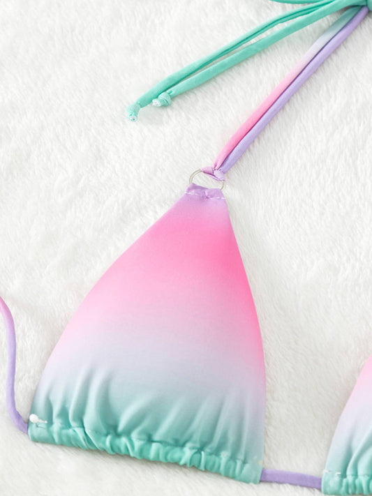 Gradient Halter Neck Bikini