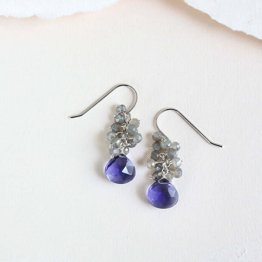 Tanzanite Quartz Earrings