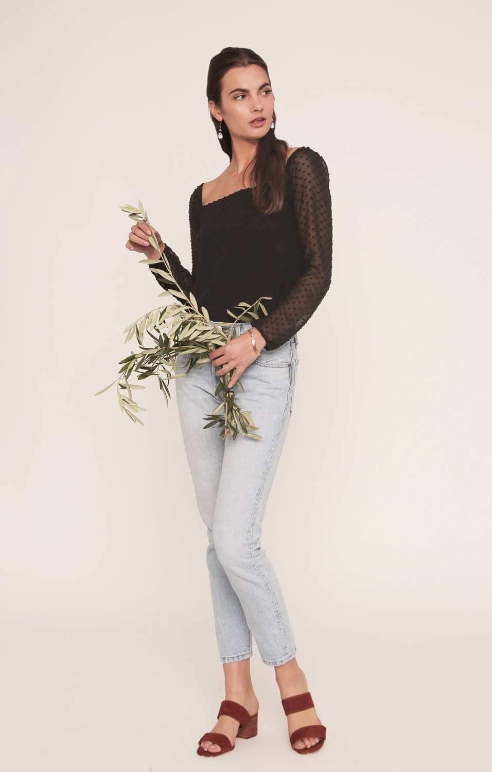 Lovely Blouse - Black Silk Blouse