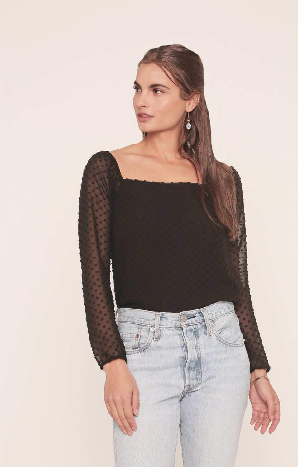 Lovely Blouse - Black Silk Blouse