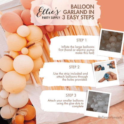 Boho Safari Balloon Garland Kit | Sage Green White Gold DIY Arch