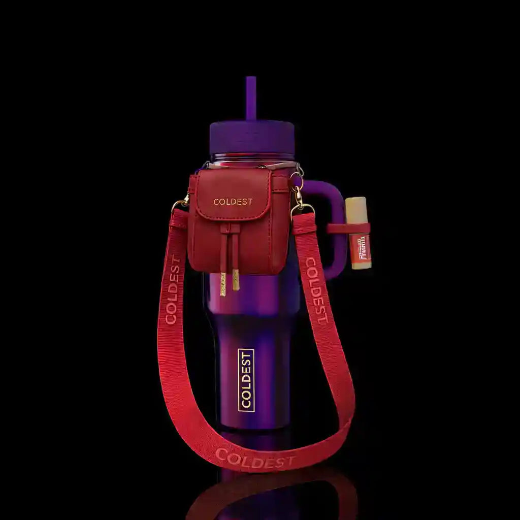 COLDEST Water Bottle with Mini Backpack, Squeeze Holder, Key Hanger, Mint Box