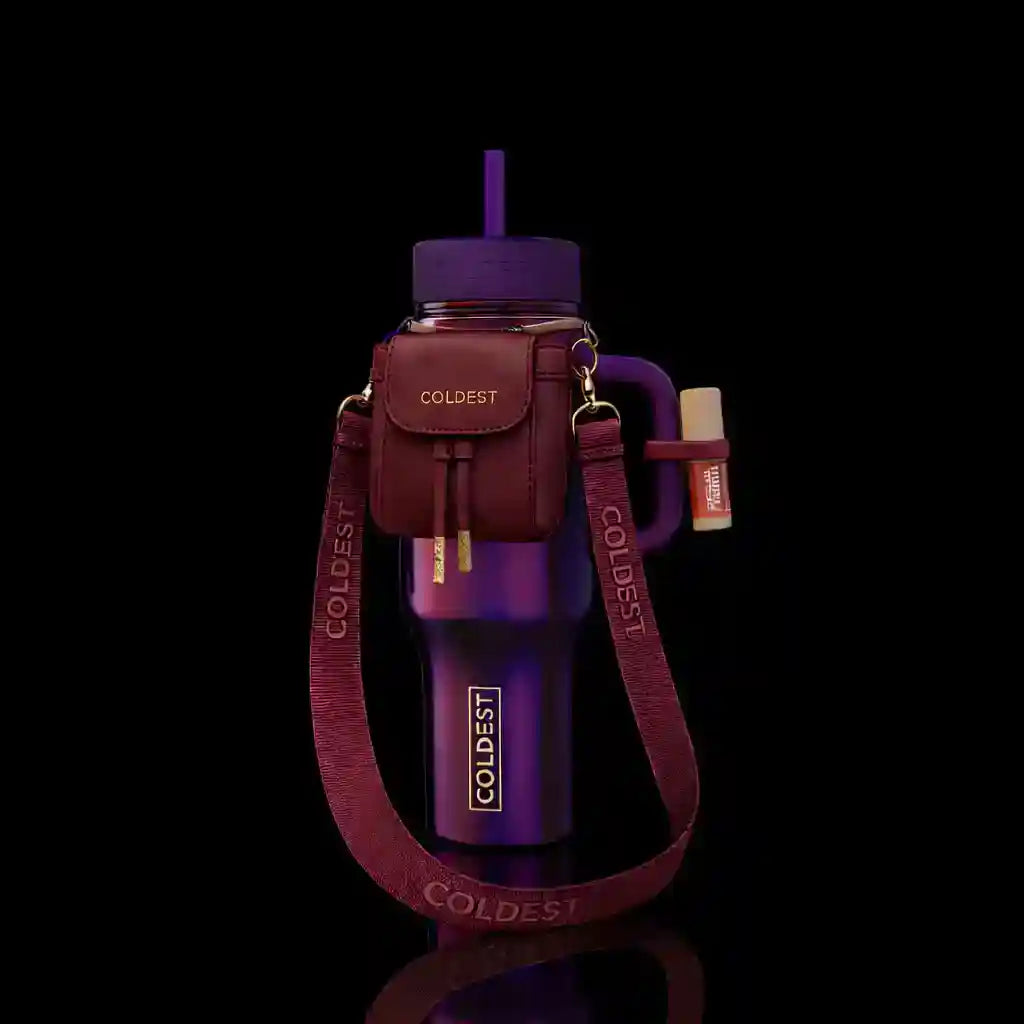 COLDEST Water Bottle with Mini Backpack, Squeeze Holder, Key Hanger, Mint Box