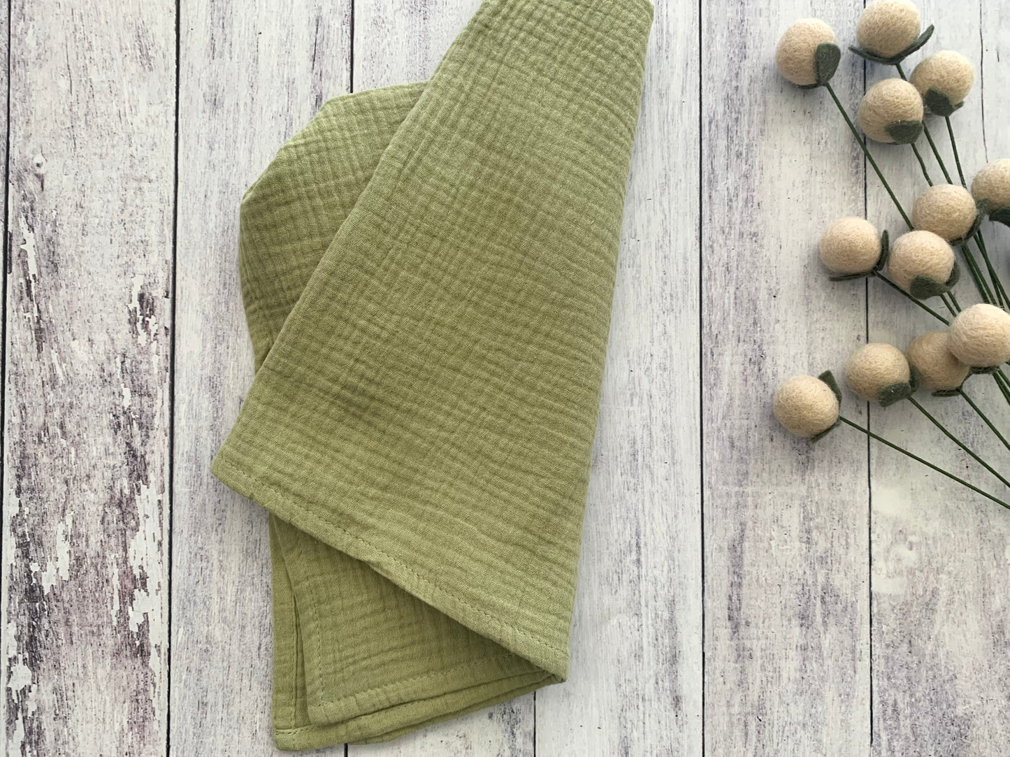 Cotton Crinkle Cloth Napkins, Set of Four