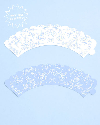 Happily Ever After Cupcake Sleeves and Toppers, 24 Count Set