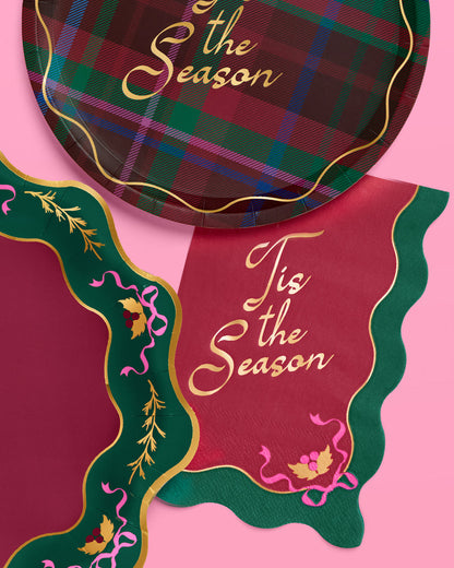 Tis the Season Napkins - 50 rectangle napkins