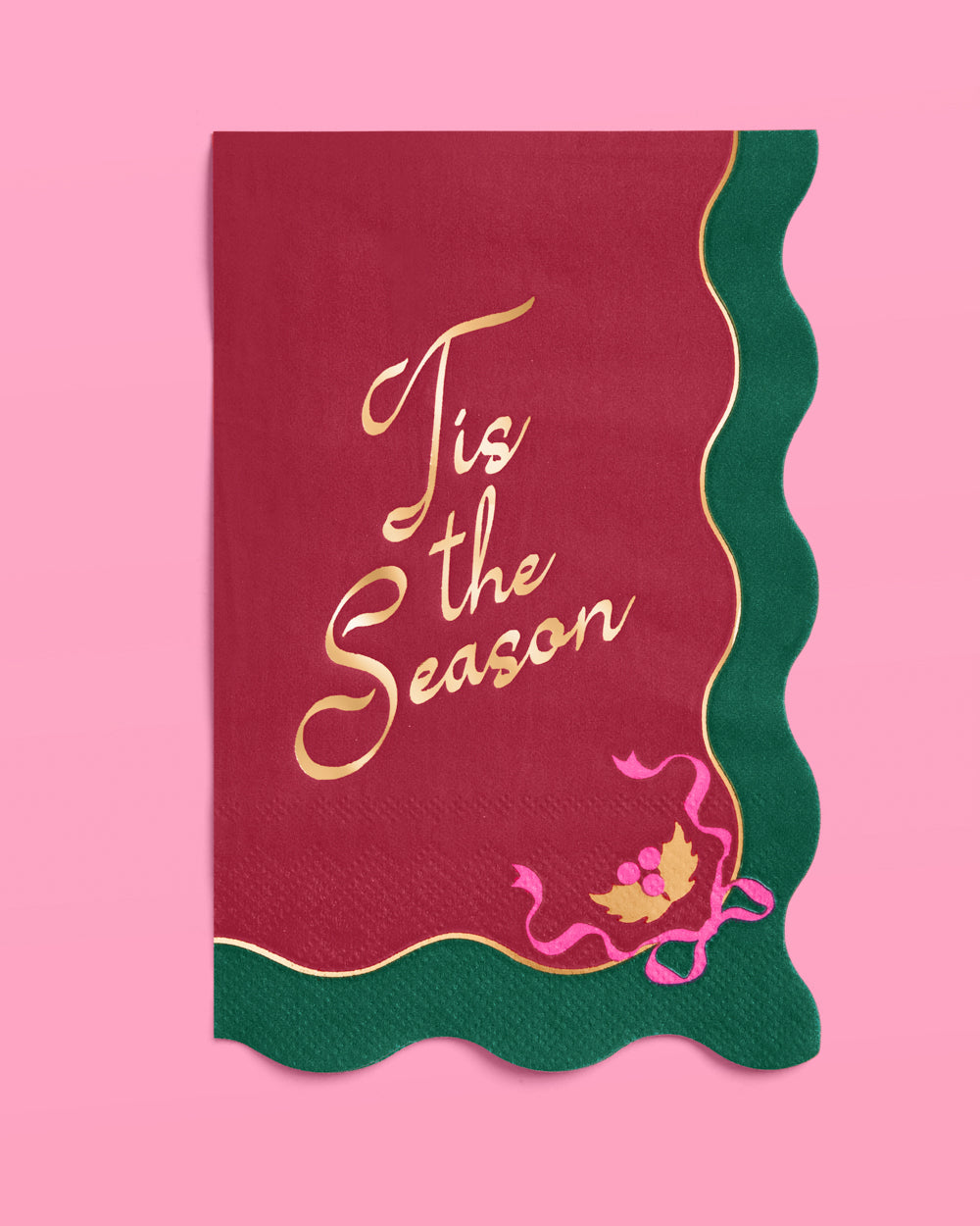 Tis the Season Napkins - 50 rectangle napkins