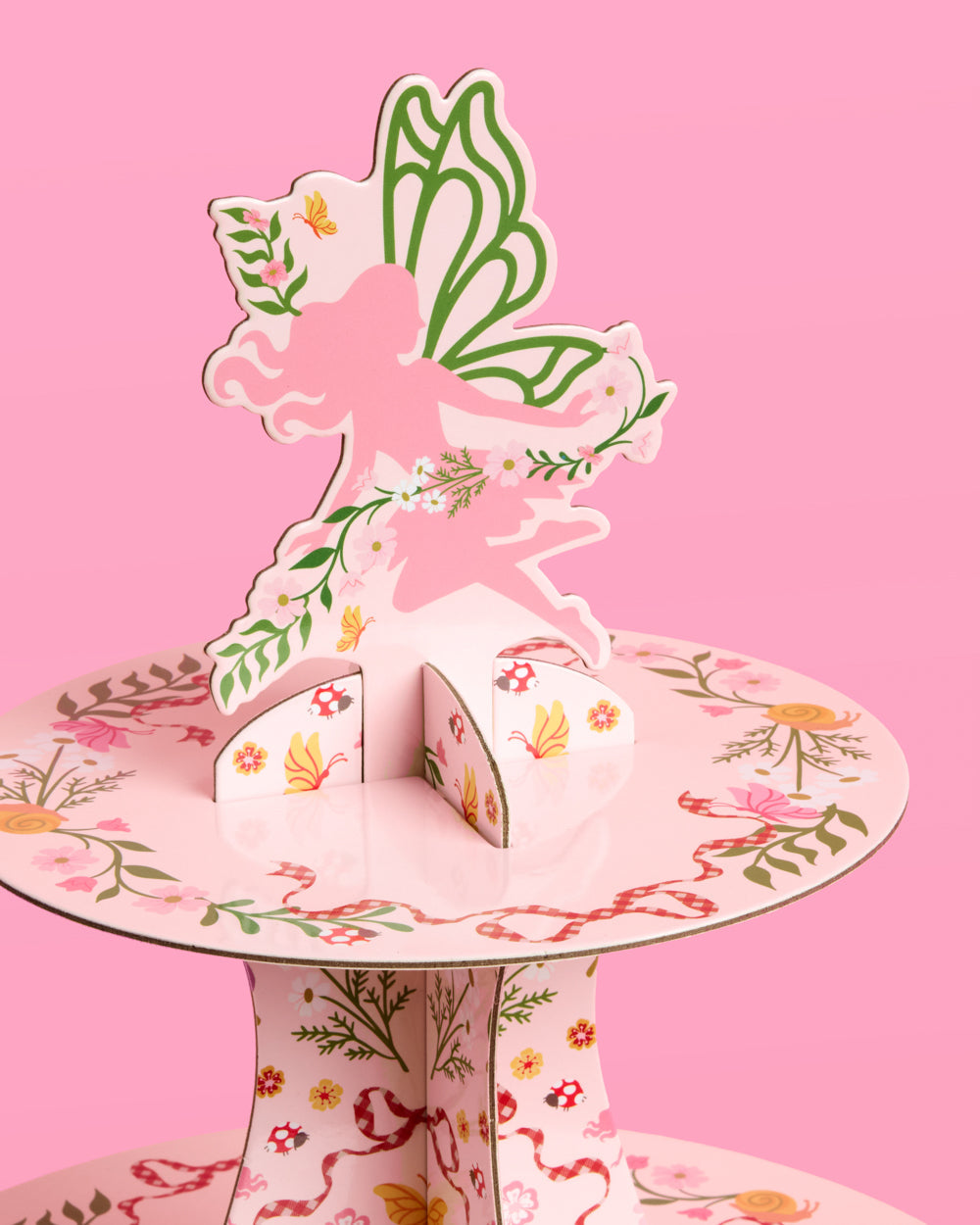 Garden Fairy Cupcake/Cookie Tower - 3 Tiered Display