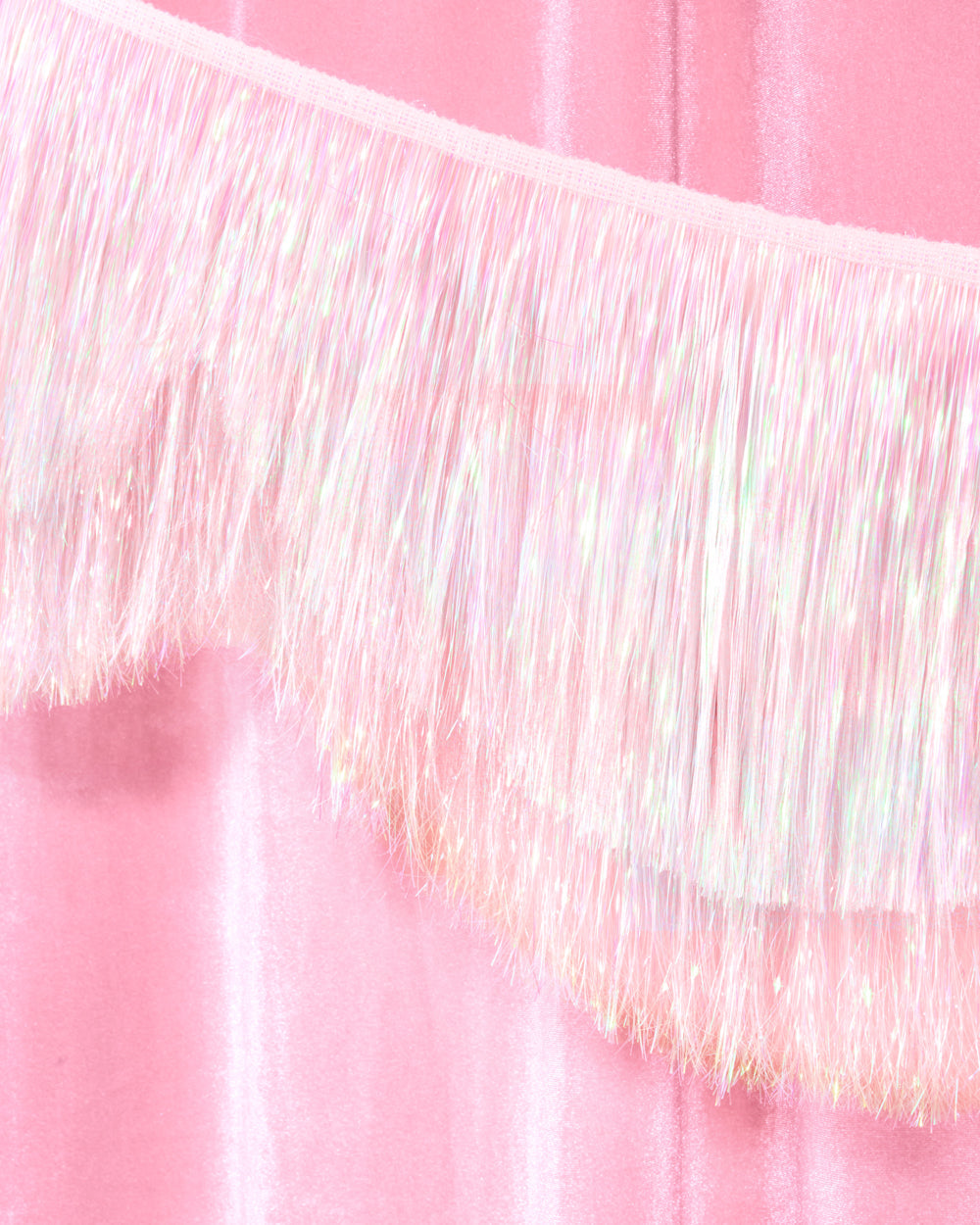 Iridescent Scallop Fringe | Bridal Shower or Engagement Party Decor