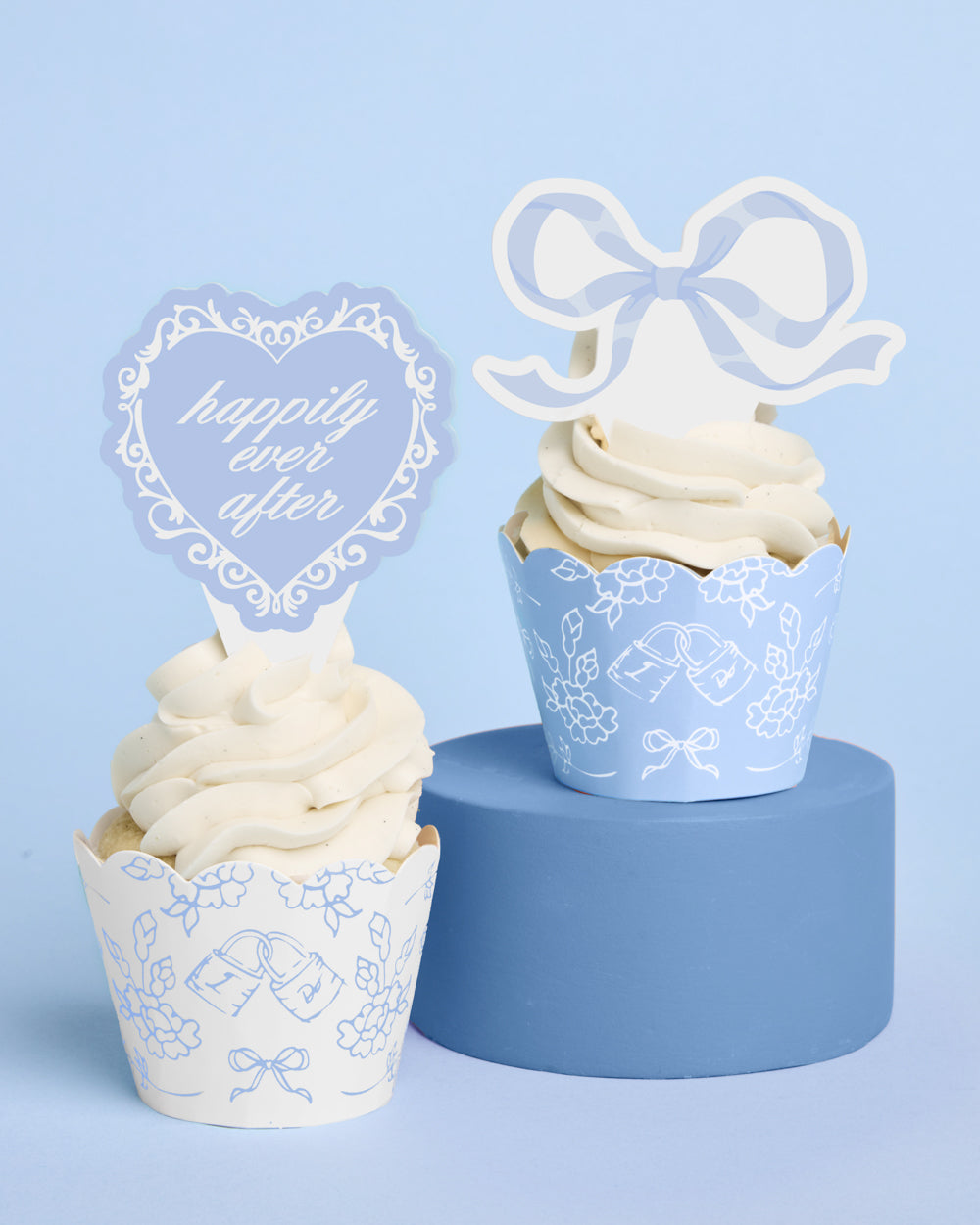 Happily Ever After Cupcake Sleeves and Toppers, 24 Count Set