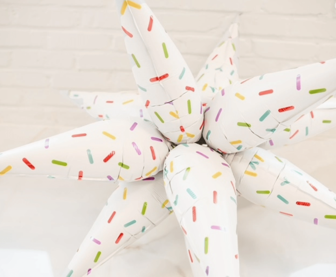 Sprinkle Starburst Cluster Balloon – 40"