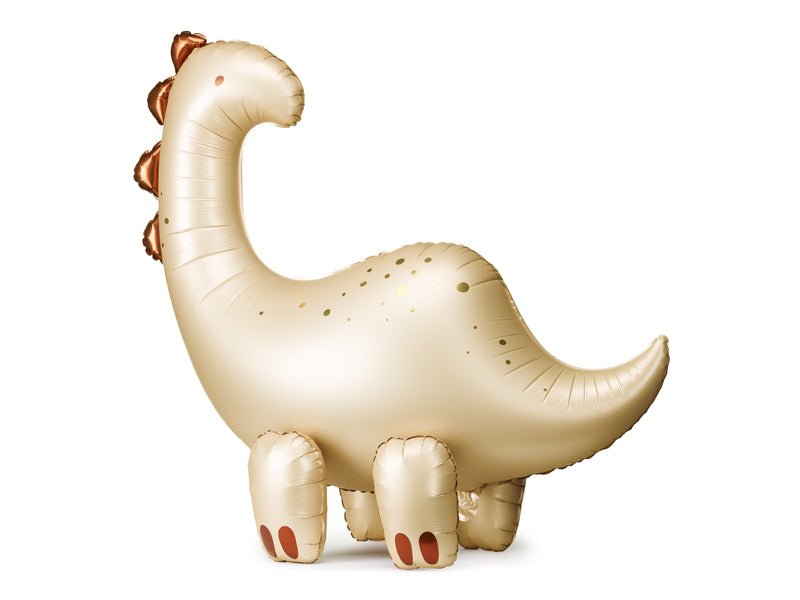 Balloon dinosaur toy on a white background