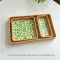 Rattan Mother of Pearl Rectangular Tray