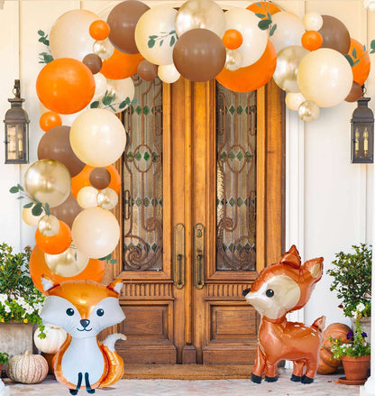 Orange & Gold Woodland Pumpkin Balloon Garland Kit